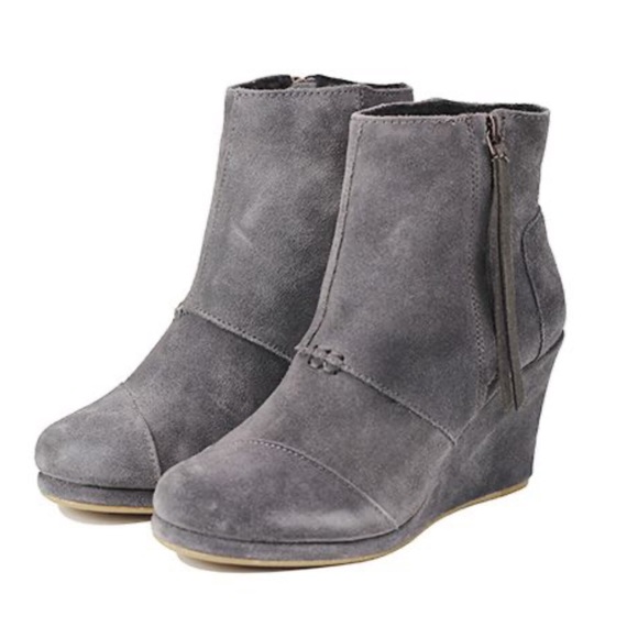 gray toms booties